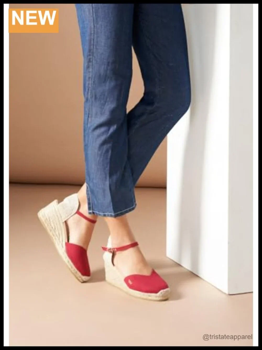 Canvas Wedge Sandals Handmade Espadrille Ankle Strap Breathable